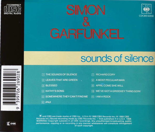Simon & Garfunkel : Sounds Of Silence (CD, Album, RE)