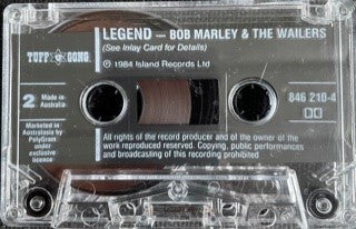 Bob Marley & The Wailers : Legend (The Best Of Bob Marley And The Wailers) (Cass, Comp, RE)