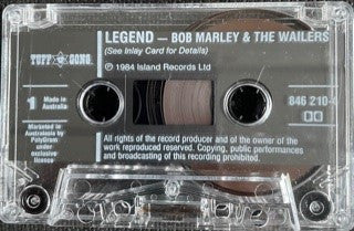 Bob Marley & The Wailers : Legend (The Best Of Bob Marley And The Wailers) (Cass, Comp, RE)