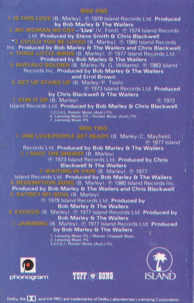 Bob Marley & The Wailers : Legend (The Best Of Bob Marley And The Wailers) (Cass, Comp, RE)