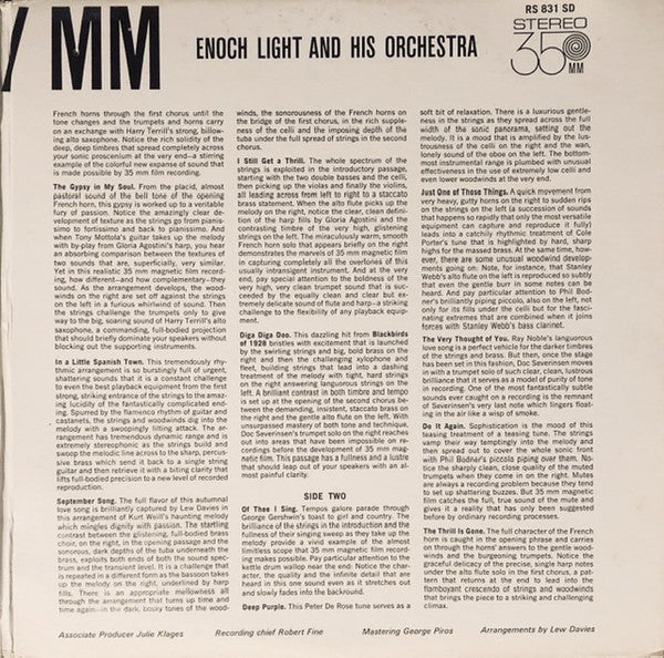Enoch Light And His Orchestra : Stereo 35/MM (Volume Two) (LP, Album)