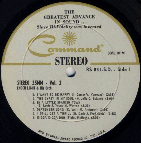 Enoch Light And His Orchestra : Stereo 35/MM (Volume Two) (LP, Album)
