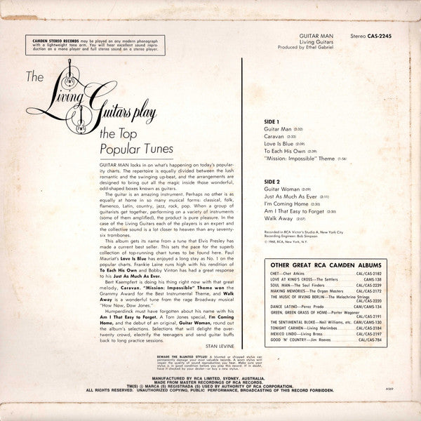Living Guitars : Guitar Man (LP, Album)