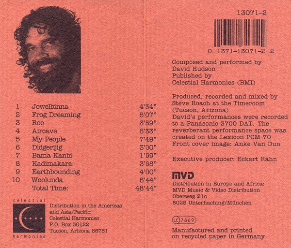 David Hudson : Woolunda (Ten Solos For Didgeridoo) (CD, Album, RE)