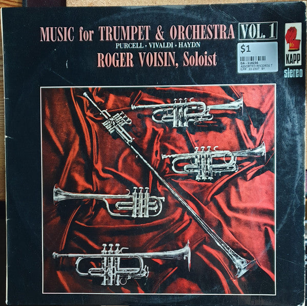 Henry Purcell, Antonio Vivaldi, Joseph Haydn, Roger Voisin : Music For Trumpet And Orchestra Vol. 1 (LP, RE)