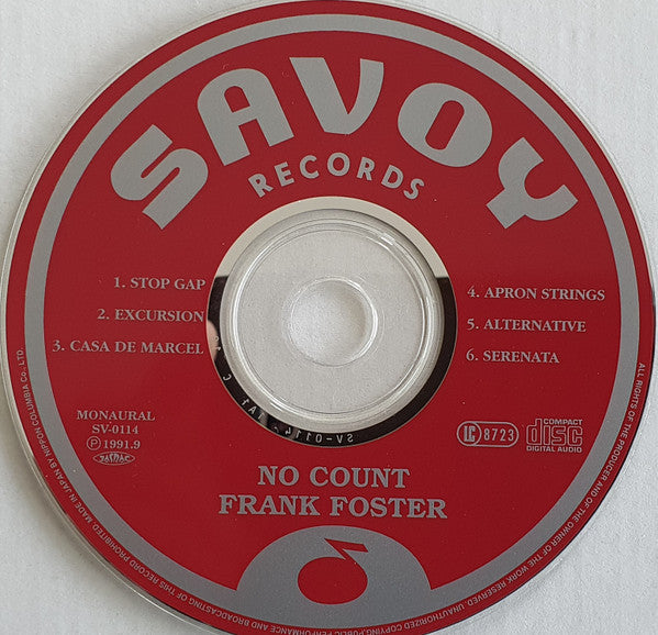 Frank Foster : No Count (CD, Album, Mono, RE, RM)
