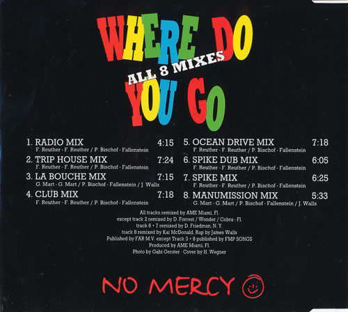 No Mercy : Where Do You Go (CD, Maxi)