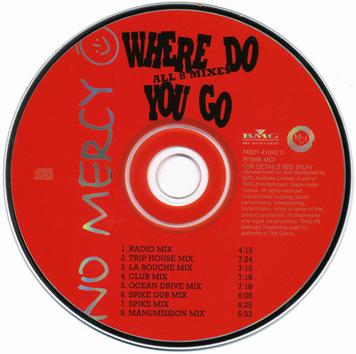 No Mercy : Where Do You Go (CD, Maxi)