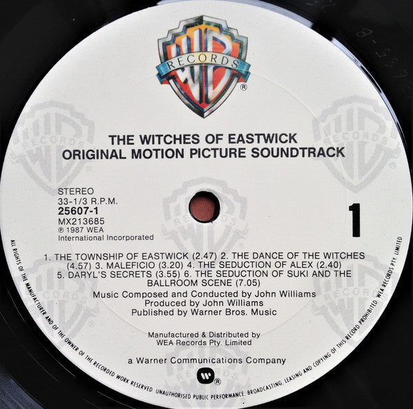 John Williams (4) : The Witches Of Eastwick (Original Motion Picture Soundtrack) (LP, Album)