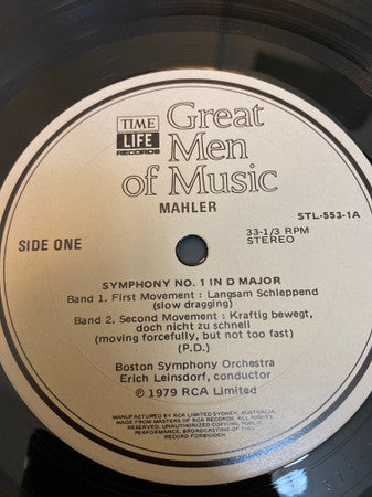 Gustav Mahler : Great Men Of Music (4xLP, Comp + Box)