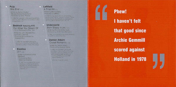 Various : Trainspotting (Music From The Motion Picture) (CD, Comp)