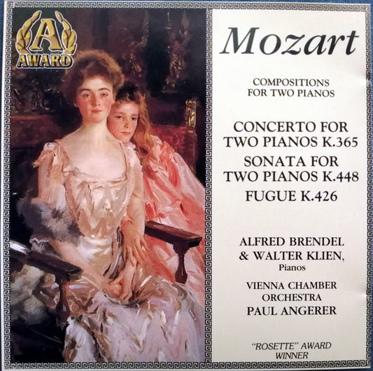 Alfred Brendel & Walter Klien : Mozart: Music For Two Pianos (Complete) (CD, RE)