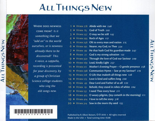 Teddy Crecelius, Adrian Dahlin, Lindsay Pope, Robin Worth Reinert : All Things New (CD)