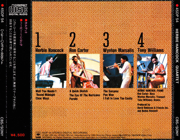Herbie Hancock : Quartet (CD, Album)