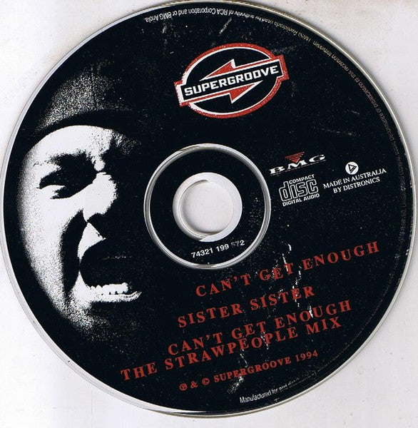 Supergroove : Can't Get Enough (CD, Single, Car)