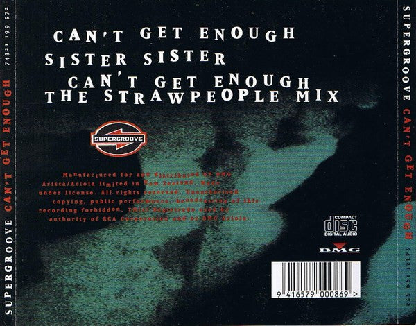 Supergroove : Can't Get Enough (CD, Single, Car)