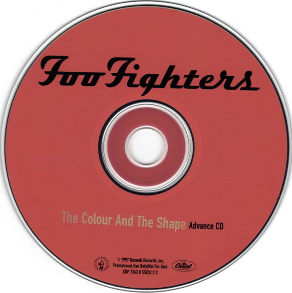 Foo Fighters : The Colour And The Shape (CD, Advance, Album, Promo, Car)