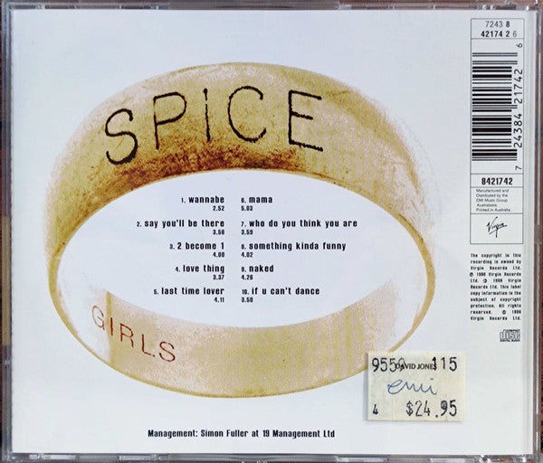 Spice Girls : Spice (CD, Album, Gol)