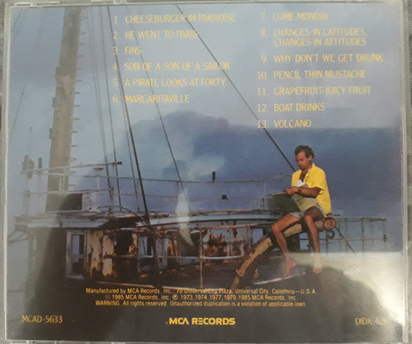 Jimmy Buffett : Songs You Know By Heart (Jimmy Buffett's Greatest Hit(s)) (CD, Comp)