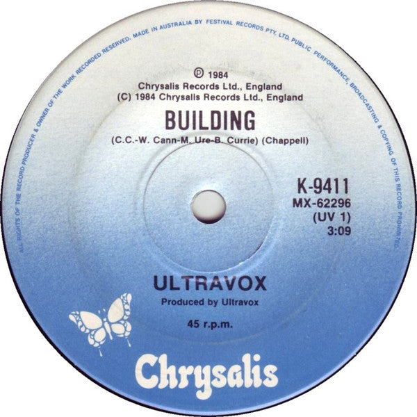 Ultravox : Dancing With Tears In My Eyes (7", Single)