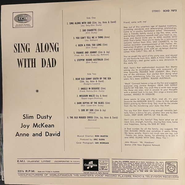 Slim Dusty, Joy McKean, Anne and David : Sing Along With Dad (LP, Album)