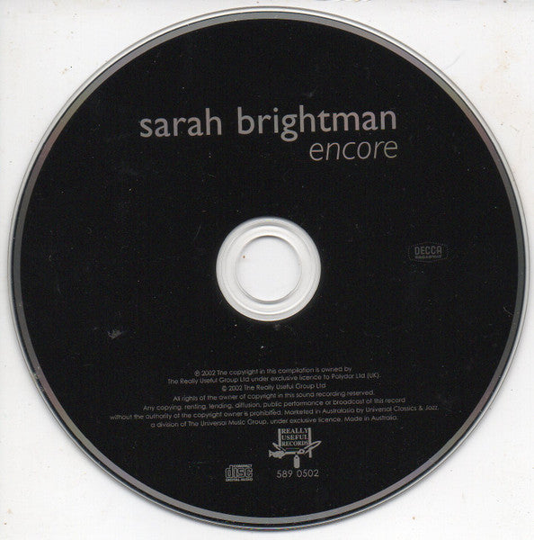 Sarah Brightman : Encore (CD, Comp, RM)