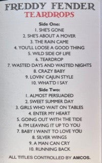Freddy Fender (2) : Teardrops (Cass, Comp)