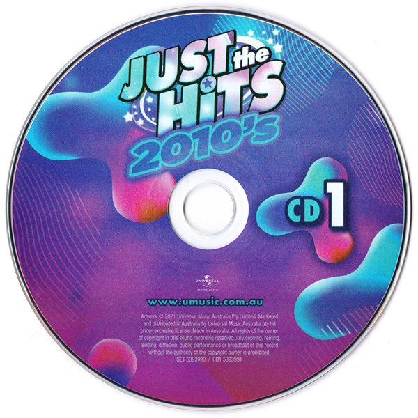 Various : Just The Hits: 2010's (2xCD, Comp)