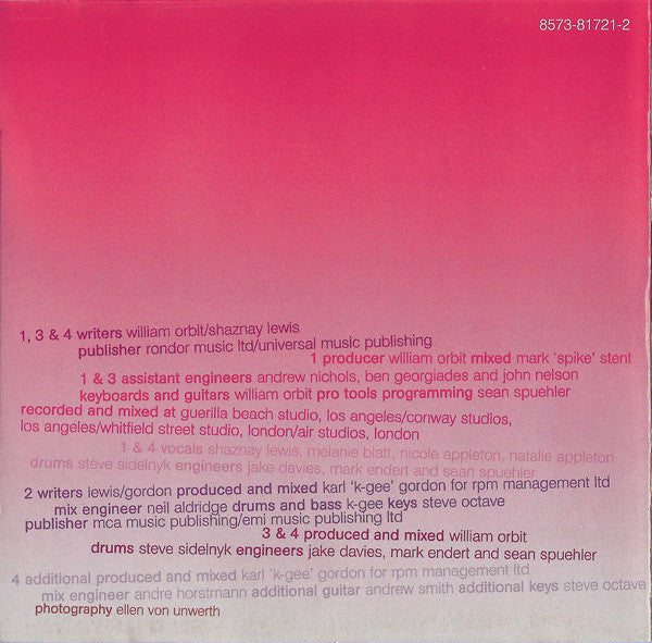 All Saints : Pure Shores (CD, Maxi, Ltd)
