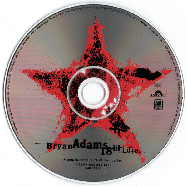 Bryan Adams : 18 Til I Die (CD, Album)