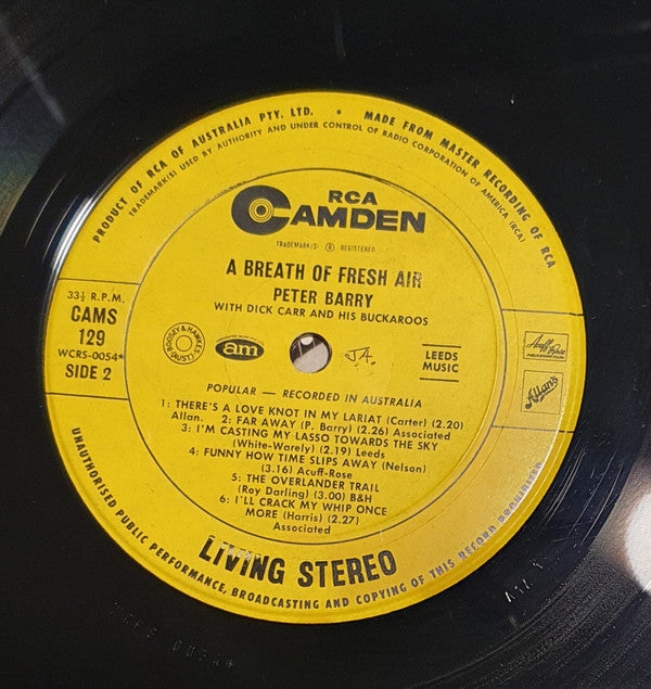 Peter Barry (6), Dick Carr & His Buckaroos : A Breath Of Fresh Air (LP, Album)