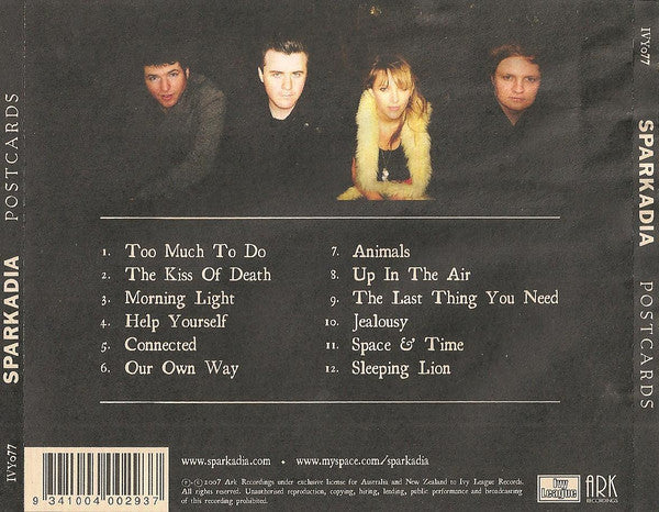 Sparkadia : Postcards (CD, Album + CD, Album, Liv)