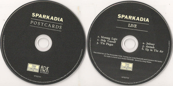 Sparkadia : Postcards (CD, Album + CD, Album, Liv)