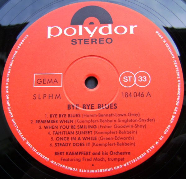 Bert Kaempfert & His Orchestra : Bye Bye Blues (LP, Album)