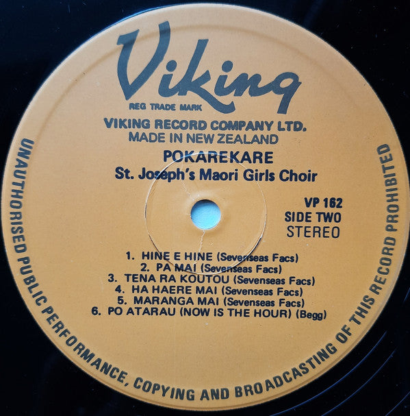 St Josephs' Maori Girls Choir* : Pokarekare (LP, Album)