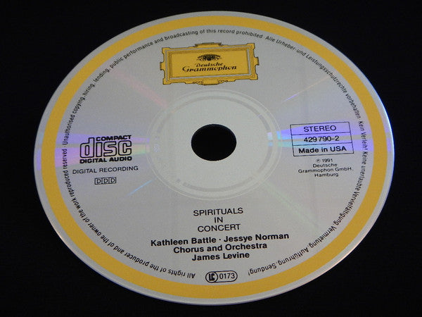 Kathleen Battle, Jessye Norman - Chorus*  And Orchestra* Conducted By James Levine (2) : Spirituals In Concert (CD, Album)
