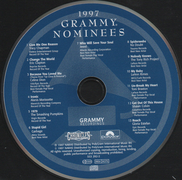 Various : 1997 Grammy Nominees (CD, Comp)