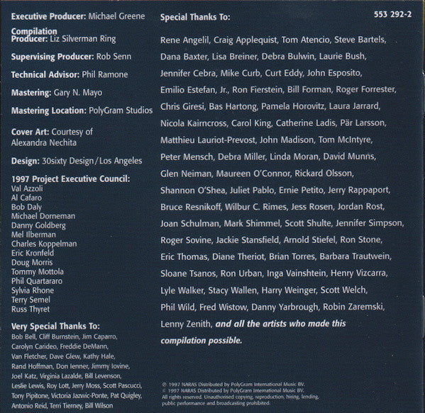 Various : 1997 Grammy Nominees (CD, Comp)
