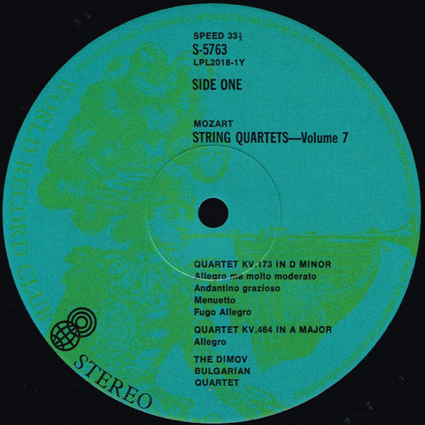 Mozart* : String Quartets (LP, Comp, Club)