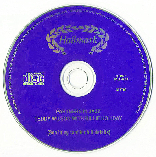 Teddy Wilson With Billie Holiday : Partners In Jazz (CD, Comp)