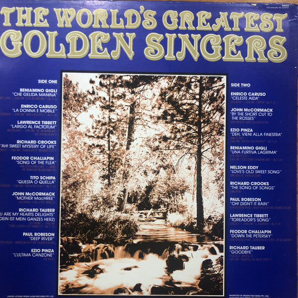 Various : The World's Greatest Golden Singers (LP, Comp, Mono)