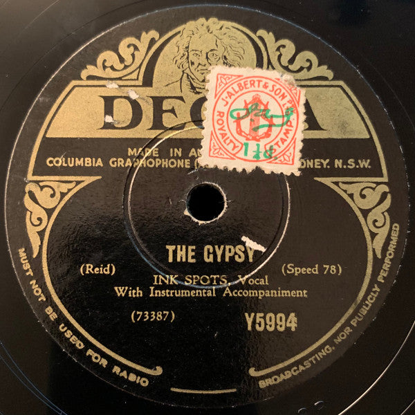 The Ink Spots : The Gypsy / Everybody Is Saying Hello Again (Shellac, 10")