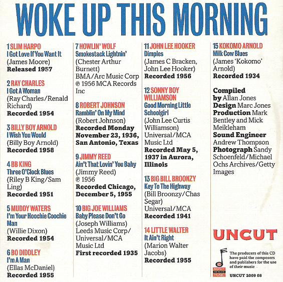 Various : Woke Up This Morning (15 Blues Classics That Inspired...) (CD, Comp, Car)