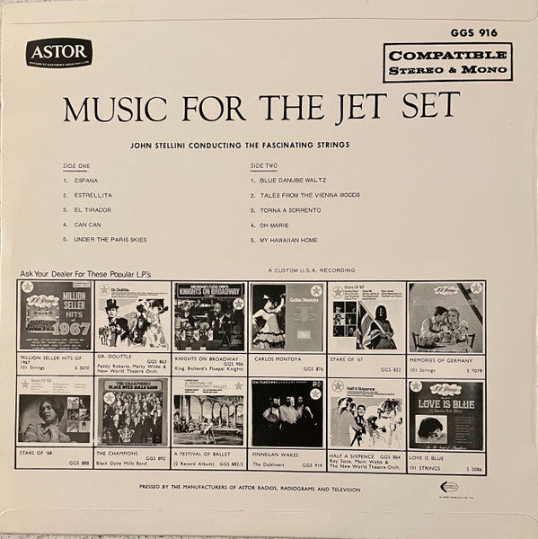 John Stellini Conducting The The Fascinating Strings : Music For The Jet Set (LP, Album)