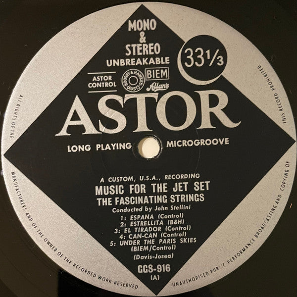 John Stellini Conducting The The Fascinating Strings : Music For The Jet Set (LP, Album)
