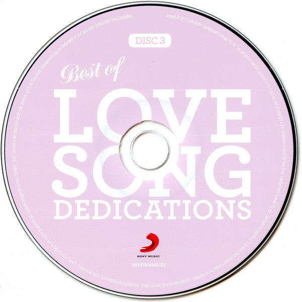 Various : Best Of Love Song Dedications (3xCD, Comp)