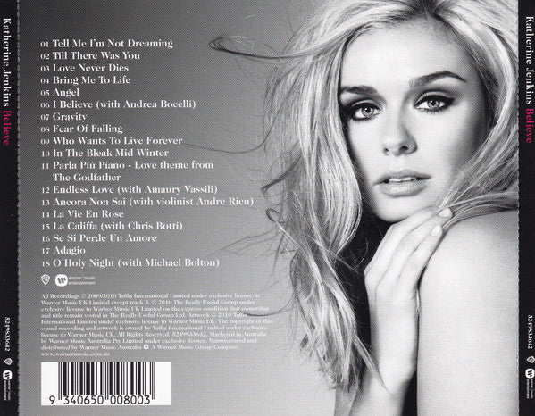 Katherine Jenkins : Believe (CD, Album, RE)