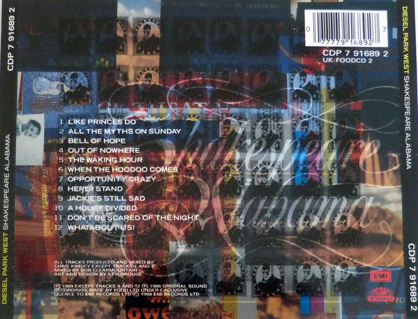 Diesel Park West : Shakespeare Alabama (CD, Album)