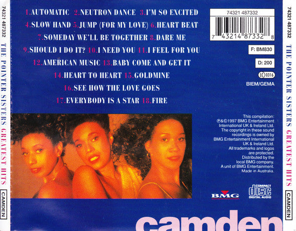 The Pointer Sisters* : Greatest Hits (CD, Comp, RE)