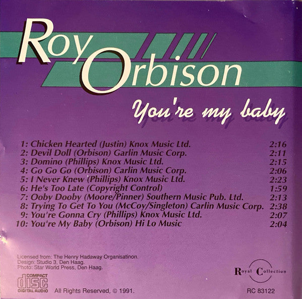 Roy Orbison : You're My Baby (CD, Comp)